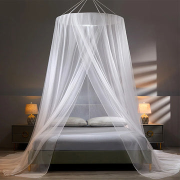 Qfdian Bed Canopy on the Bed Mosquito Net Summer Camping Repellent Tent Insect Curtain Foldable Net living room Bedroom